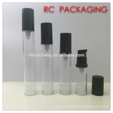 Botella airless pequeña de 5ml / 8ml / 12ml / 15ml, botella airless de la bomba plástica, botella airless cosmética